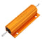 10pcs RX24 100W 4R 4RJ Metal Aluminum Case High Power Resistor Golden Metal Shell Case Heatsink Resistance Resistor