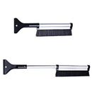 2 In 1 Aluminum Alloy Telescopic Folding Snow Removal Shovel Brush Ice Scraper Car Vehicle Tool Kit