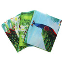 4PCS 3D Peafowls Dream Bed Bedding Sets Pillow Cover Sheet Bedroom Decor Set