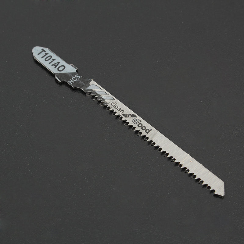 5pcs T101AO HCS T-Shank Jigsaw Blades Curve Cutting Tool For Wood Plastic