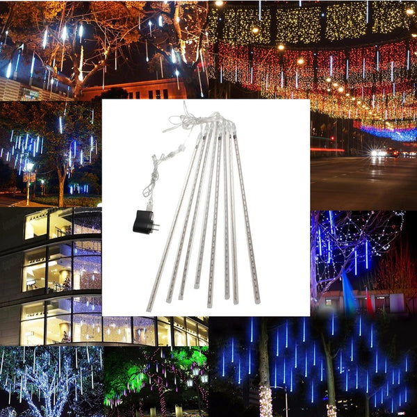 Waterproof 50cm 8 Tubes USB LED Meteor Shower Rain Xmas Light