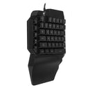 39Keys Arm Rest One-Handed Mechanical Gaming Keypad 8 Colors Backlit Gamer Keyboard for Computer PC Desktop Laptop