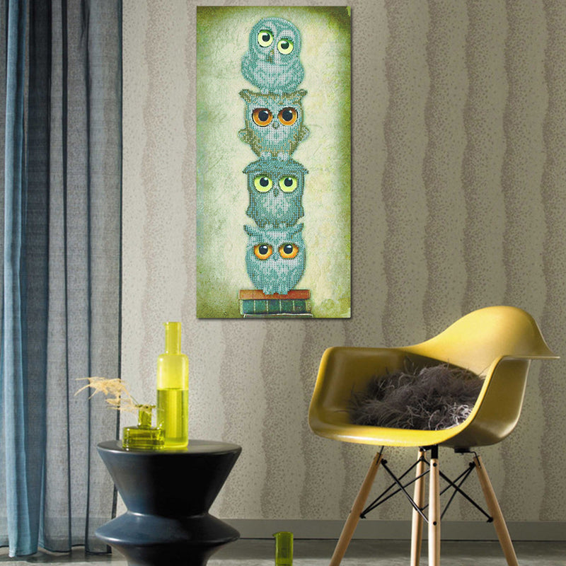 Cute Owl Animal 5D Diamond Paintings DIY Embroidery Cross Stitch Art & Diamond Paintings Tool Home Decor