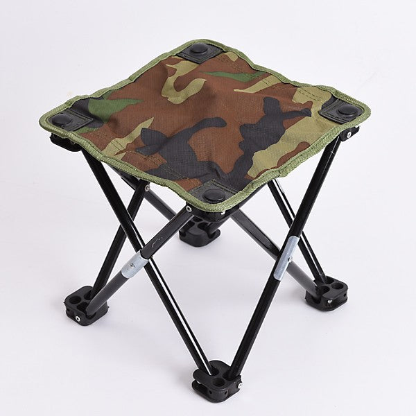 Camouflage Contraction Folding Stool Recreational Fishing Chair Portable Stool Fishing Gear