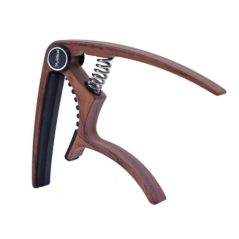 Guitar Capo Wood Grain Metal for Guitar Ukulele Tuning Beginners