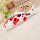 KCASA KC Taisho Showa Red White Gibel Carp Golden Koi Fish Stuffed Plush Toy Cotton Goldfish Cushion