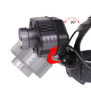 XANES 2205 4500LM 9*T6 LED 3 Modes Headlamp 3*18650 Battery USB Interface Telescopic Zoomable Head Light
