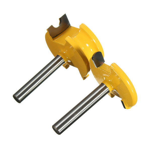 2pcs 1/4 Inch Shank Canoe Flute and Bead Router Bits Set For Woodworking