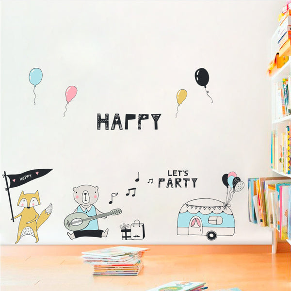 Miico FX64037 Cartoon Wall Stickers Children's Room Decoration Wall Stickers DIY Sticker