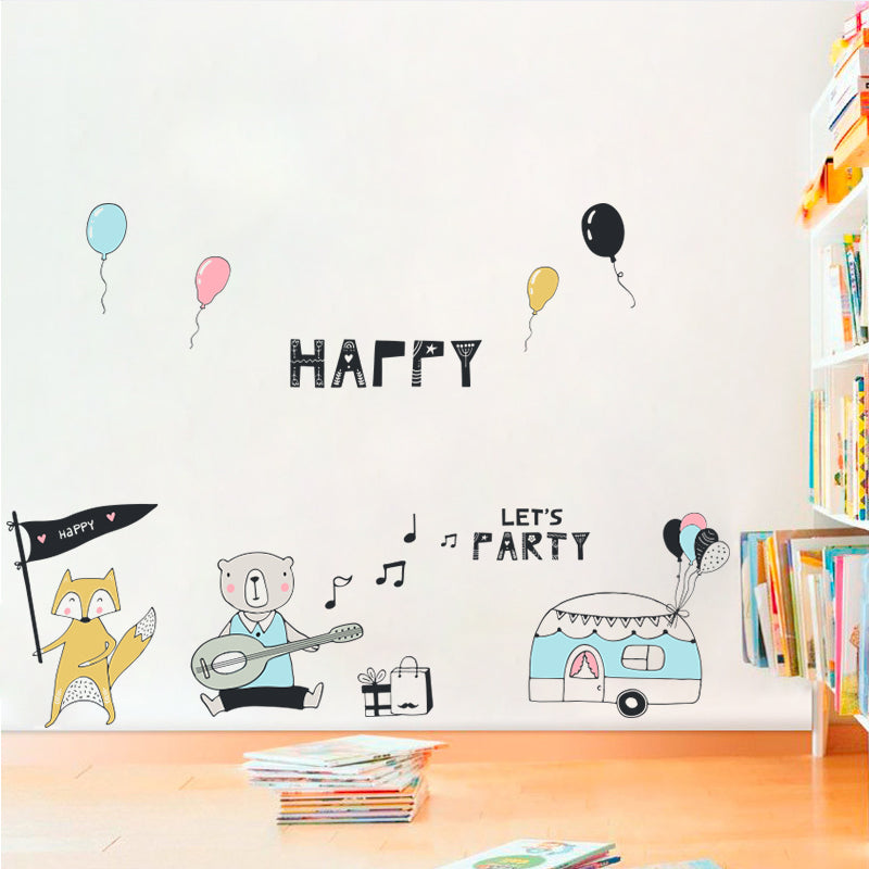 Miico FX64037 Cartoon Wall Stickers Children's Room Decoration Wall Stickers DIY Sticker