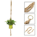 110cm Double Layer Hemp Jute Rope Plant Flower Pot Hanger Holder Macrame Hanging Basket