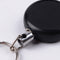 4cm High Resilience Steel Wire Rope Chain Recoil Metal Retractable Key Chain Alarm Key Ring