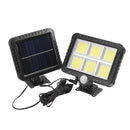 50W COB Solar Wall Street Light Motion Sensor Outdoor Yard Garden Driveway Lamp