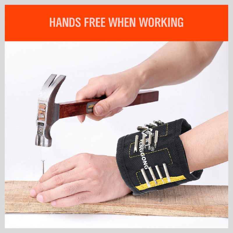 Magnetic Wrist Band Magnet Strap Tool Holder Belt Screws Bolt Nuts Nails