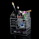 24*15*30cm Acrylic Injection Molding Processing Cosmetic Organizer Storage Rack DIY Desktop Finishing Box