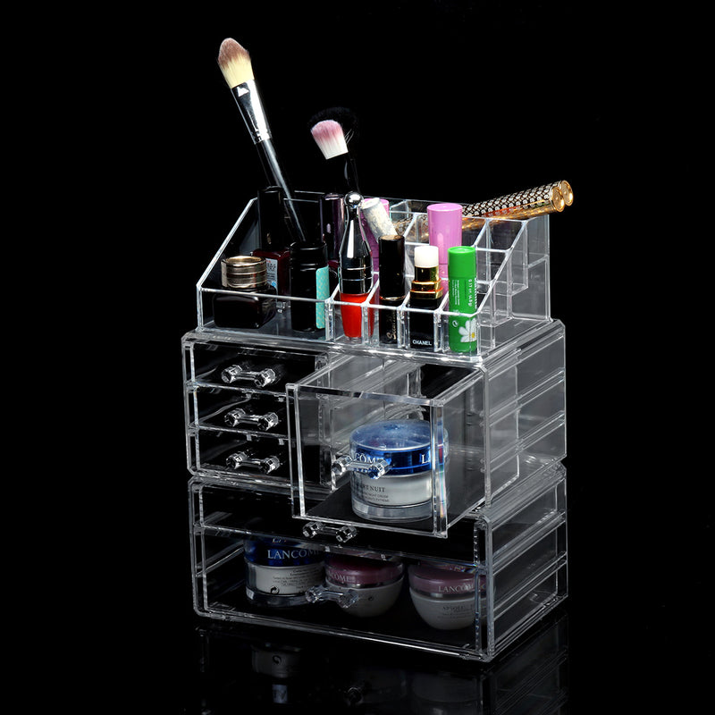 24*15*30cm Acrylic Injection Molding Processing Cosmetic Organizer Storage Rack DIY Desktop Finishing Box