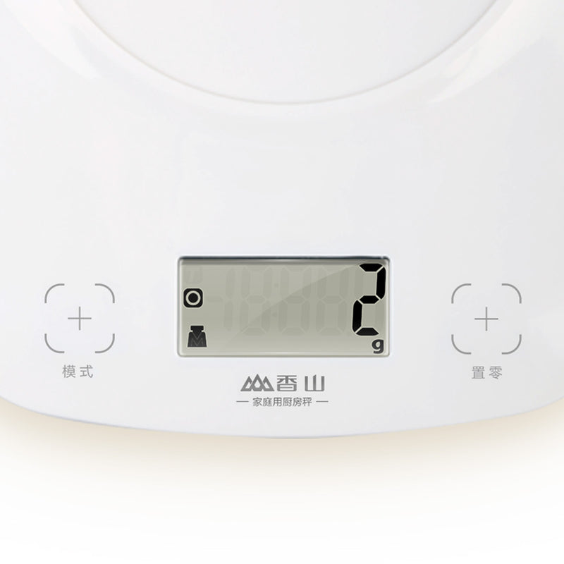 2g-5kg ABS Portable Electronic Kitchen Scale LCD Display Intelligent Touch Switch Baking Scale w/ Detachable Tray High Precision from Xiaomi Youpin