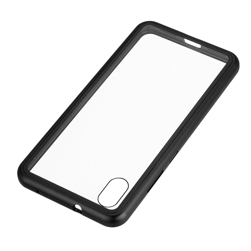 Bakeey 360 Magnetic Adsorption Metal Tempered Glass Flip Protective Case for Xiaomi Redmi 7A 5.45 inch