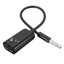 3.5mm Splitter Male to 2 Female Headphone Audio Extension Cable For Iphone Samsung Xiaomi