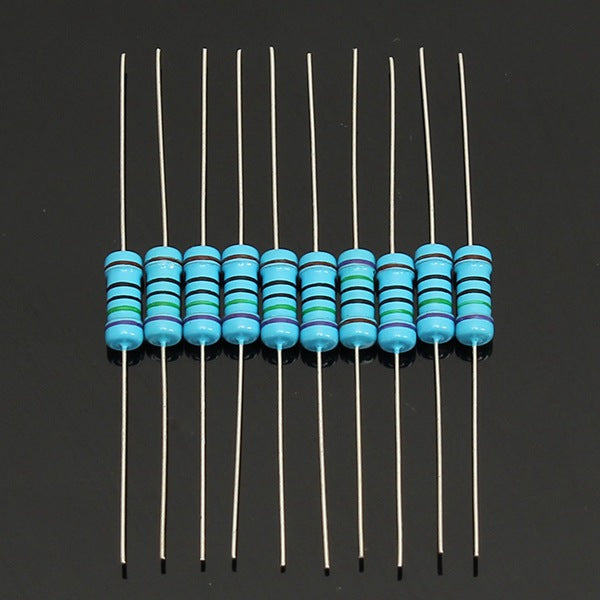 500pcs 50 Value 1Ohm-1M 1W (1 Watt) Metal Film Resistor Assortment Kit
