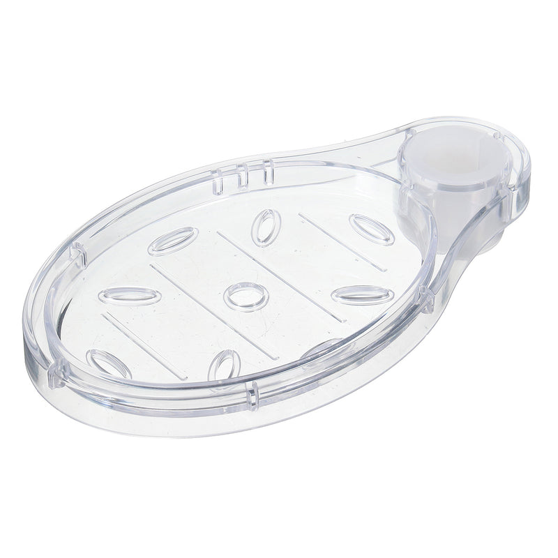Shower Rail Soap Dishes ABS Plastic Transparent Soap Box Holder Pallet Bath Shower Rod Soap Rack