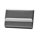 IPRee PU Stainless Steel Card Holder Portable Credit Card Case ID Card Storage Box