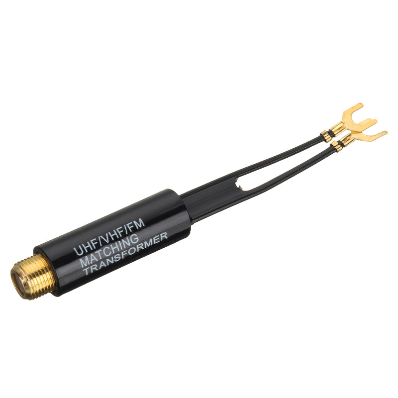 UHF VHF FM TV F Cable Balun 75-300 Ohm Adapter Antenna Matching Transformer
