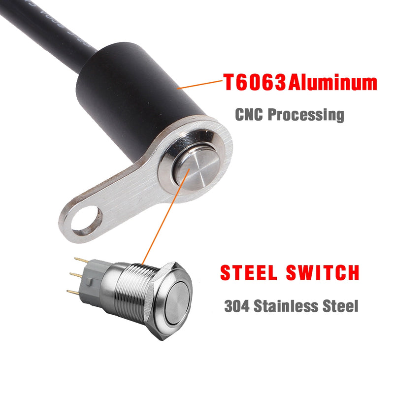 Bosmaa MK6 Motorcycle Reset Momentary Switch ON-OFF Handlebar Adjustable Mount Waterproof Switches Button 12V Headlight