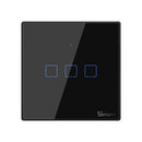 SONOFF T3 EU/US/UK AC 100-240V 1/2/3 Gang TX Series WIFI Wall Switch 433Mhz RF Smart Wall Touch Light Switch For Smart Home Work With Alexa Google Home