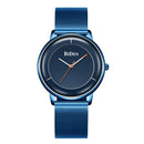 BIDEN 0208 Mesh Steel Band Men Wrist Watch Casual Style Quartz Watches