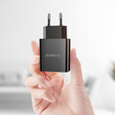 FLOVEME Dual USB LED Display Fast Travel Wall Charger EU Plug For iPhone X 8Plus Oneplus 5t Xiaomi 6