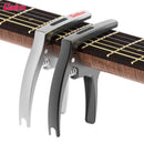 Galux GC-500A 3 in 1 Guitar Capo with Nail Puller Picks Hidden Slot for Folk Guitar