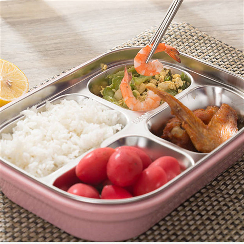 Thermal Insulated Stainless Steel Lunch Box Picnic Bento Food Storage Container