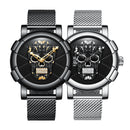 Biden 0086-1 3D Skull Men Wrist Watch Fashion Style Creative Quartz Watch