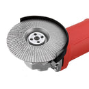 Drillpro 110mm Extreme Shaping Disc 16mm Bore Tungsten Carbide Wood Carving Disc Grinder Disc for 100 115 Angle Grinder Woodworking