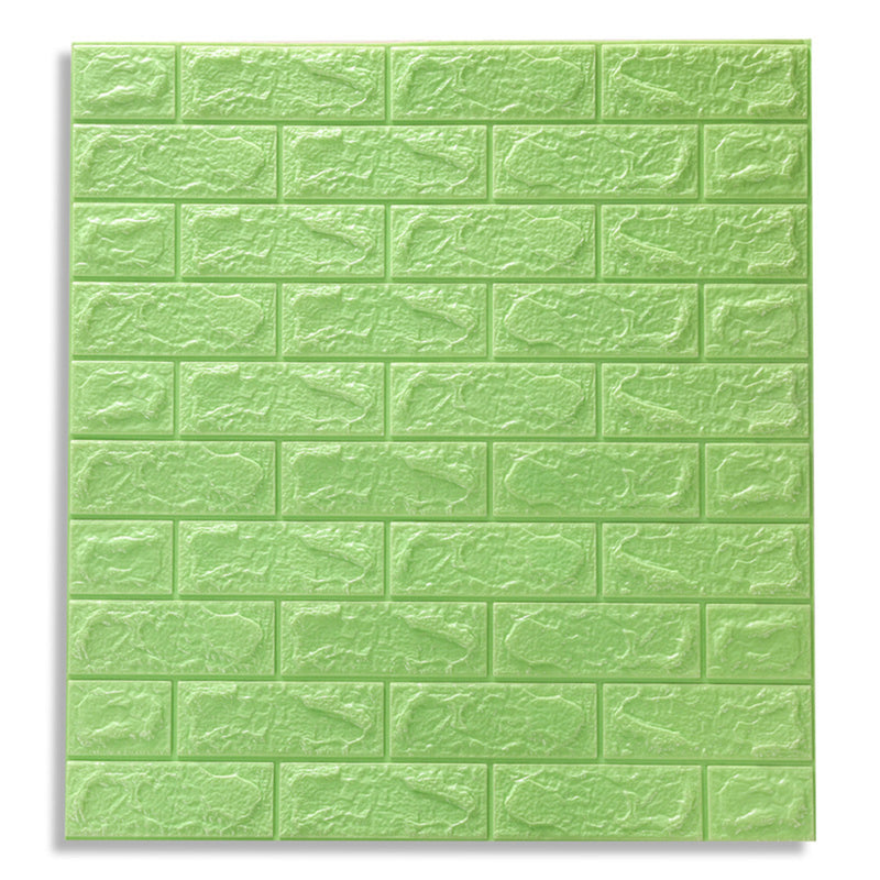 12Pcs/Set 3D Brick Wall Sticker Self-adhesive Panel Decal Waterproof PE Foam Wallpaper for TV Walls Sofa Background Wall Decor