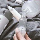 IPRee 4 in 1 Lotion Shampoo Gel Travel Dispenser Refillable Bottles Mini Portable Cosmetics Container Storage Box