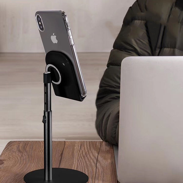 XGear S1 Metal 35 Degree Up Down Adjustable Cable Clip Desktop Stand Lazy Holder for Mobile Phone Tablet under 10 inch