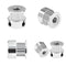 TWO TREES 5M GT2 Timing Belt + 4Pcs 20Teeth Timing Belt Pulleys + 4Pcs Mounting Blocks Kit with Hex Key for 3D Printer Reprap/Prusa/MendelMax