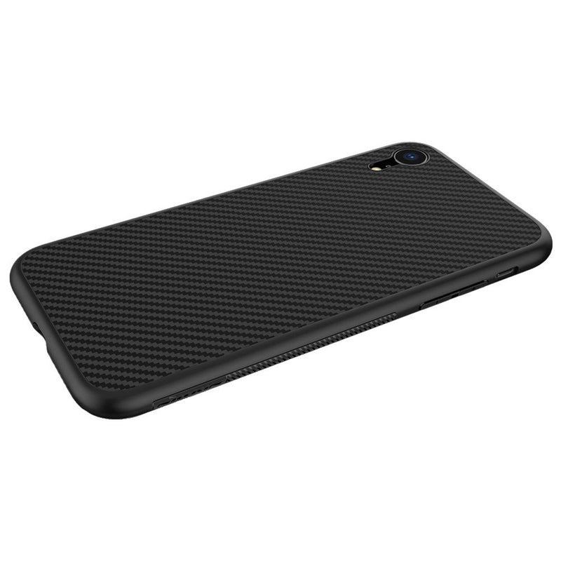 NILLKIN Synthetic Fiber Shockproof Anti-fingerprint PC + TPU Back Cover Protective Case for iPhone XR