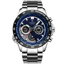 WISHDOIT WSD-012 Fashion Men Quartz Watch Casual Luminous Multifunction Wrist Watch