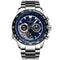 WISHDOIT WSD-012 Fashion Men Quartz Watch Casual Luminous Multifunction Wrist Watch