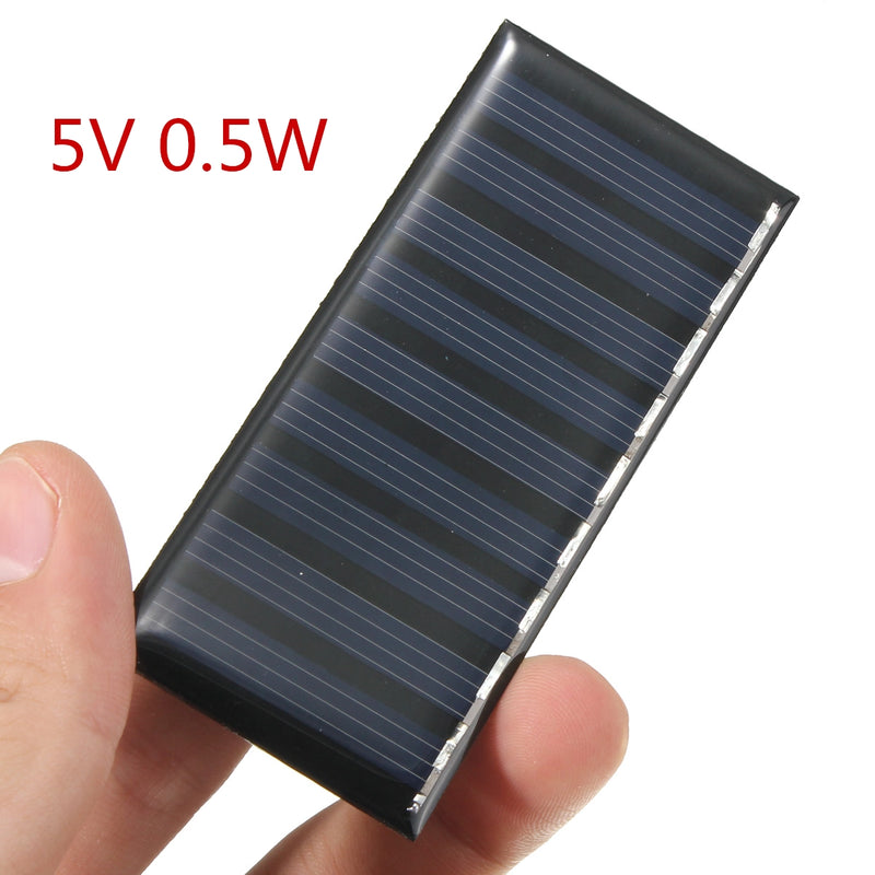 Leory 5V 0.5W 100mA Polycrystalline Solar Panel Cell Polysilicon epoxy solar panel
