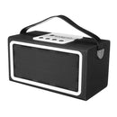 bluetooth Wireless Retro Style Radio FM LED Light Speaker Support AUX USB TF