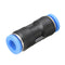 10Pcs Air Pneumatic OD 1/4 Inch Straight Union Push to Connect Fitting