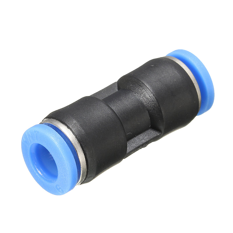 10Pcs Air Pneumatic OD 1/4 Inch Straight Union Push to Connect Fitting