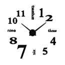 Creative DIY Acrylic Mirror Large Wall Clock Quartz Watch Still Life Modern Clocks Needle Living Room Home Decor Stickers