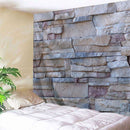 3D Brick Stone Pattern Psychedlic Tapestry Room Bedspread Wall Hanging Throw Decorations