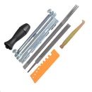 10Pcs Chainsaw Sharpening File Filing Kit Files Tool Chain Sharpener For Stihl Chian Saw
