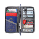 Men Women Passport Holder Multi-function Document Bag Travel Credit Card Wallet Organizer Storage Bag